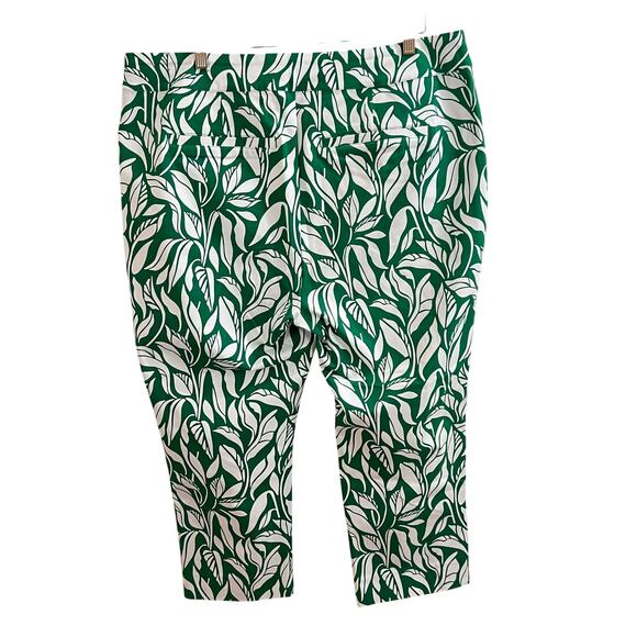 Soft Surroundings SoftEssential Superla Slim Leg Crop Pants Floral Women Size 1X - Picture 2 of 9